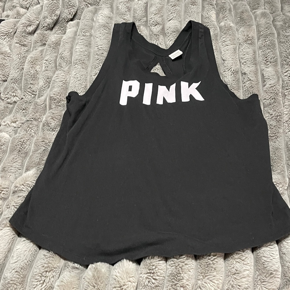 PINK Victoria's Secret Black Tank Top